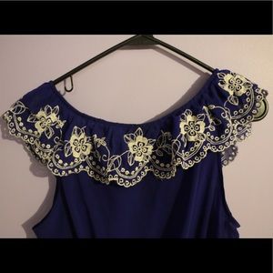 Royal Blue Sleeveless Top